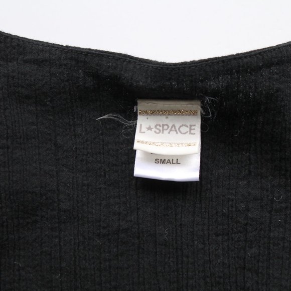 L*Space Swimwear Burning Sun Tunic in Black Size Small - Picture 7 of 7